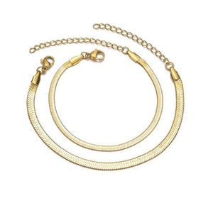 Stainless Steel Snake Bone Chain Bracelet