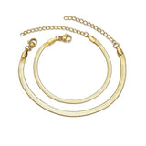 Stainless Steel Snake Bone Chain Bracelet