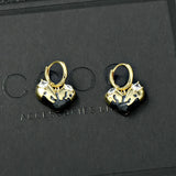Red Sweet Aging Earrings, Big Jewelry Earrings