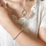 925 Silver Heart-Shaped O Pendant for DIY Jewelry