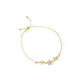 Zircon Floral Bracelet, Elegant and Stylish Gift for Her