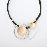 Vintage Leather Pendant Necklace for Women