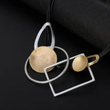 Vintage Leather Pendant Necklace for Women