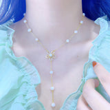 Natural Pearl Bead Necklace Classic Charm Jewelry Women