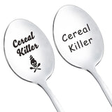 Cereal Killer Spoon for Dad Funny Lettering
