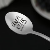 Cereal Killer Spoon for Dad Funny Lettering
