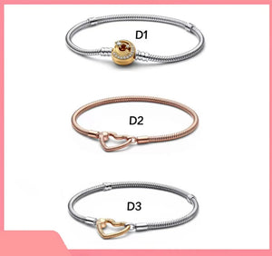 Sterling Silver S925 Bracelet DIY Dora Silver Beads String Bracelet