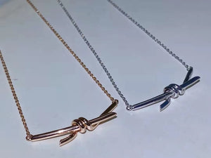 925 Silver Diamond Necklace Love Life Sparkle Interweave
