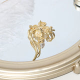 Women Shell Pearl Flower Brooch Lady Ins Sweater Costume Jewelry