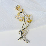 Women Sea Shell Heart Leaf Brooches Lady Natural Pearl Costume Jewelry
