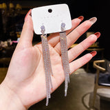 2022 Classic Crystal Tassel Earrings for Women