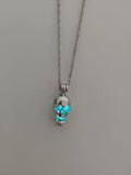2022 Luminous Stone Halloween Skull Necklace
