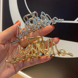 Korean Geometric Liquid Back of Head Hair Clip
