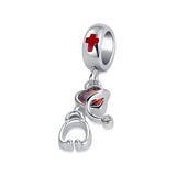 Pet Scissors Horse Kangaroo Bead 925 Silver Charms DIY Jewelry