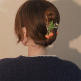 2022Persimmon Back Head Hairpin Women Large Shark Clip Hair Accessories