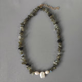 2022 Natural Stone Choker Bohemian Style Pearl Pendant Jewelry