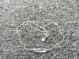 Electroplated 925 Silver Nameplate Lucky Necklace