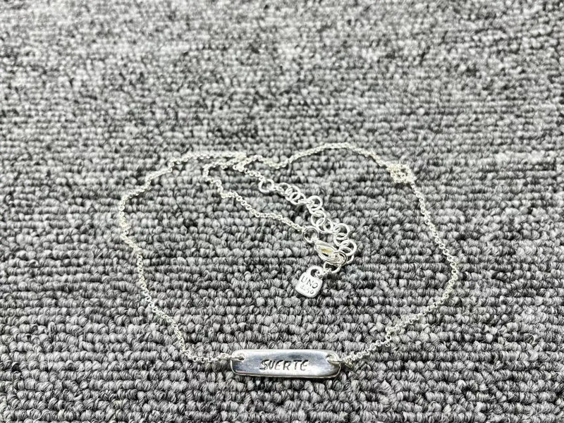 Lucky Necklace 925 Silver Nameplate Holiday Gift