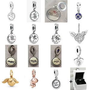 925 Silver 30 Yr Old Alphanumeric Pendant DIY Bracelet Women's Jewelry