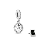 925 Silver 30 Yr Old Alphanumeric Pendant DIY Bracelet Women's Jewelry
