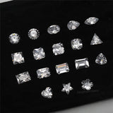 5A CZ Cubic Zirconia Stone 18 Shape Jewelry DIY Materials Set