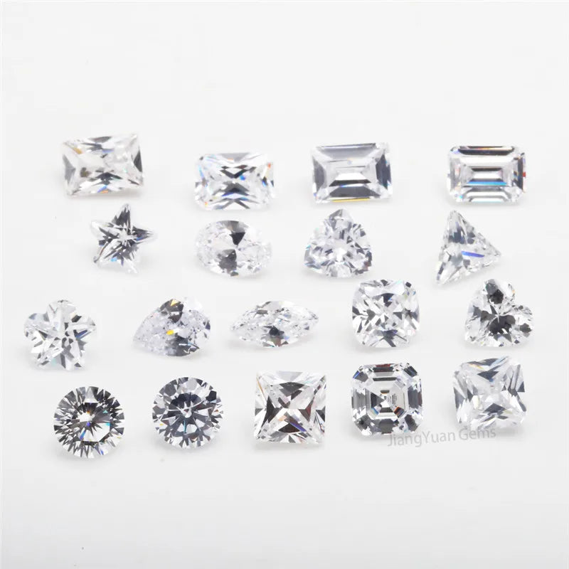 5A CZ Cubic Zirconia Stone 18 Shape Jewelry DIY Materials Set