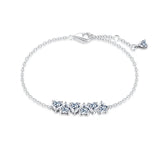 925 Silver Charms Bracelet Women Jewelry Gift