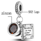 925 Sterling Silver Coffee Mug Charm Pendant Bead for Jewelry Making