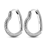 925 Silver Daisy Leaf Drop Earrings Heart Hoop Moon Star Circle Jewelry