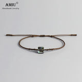 Abalone Shell Spiral Knot Rope Bracelet Waterproof