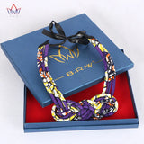 African Boho Necklace Multicolor Cotton Jewelry WYA031