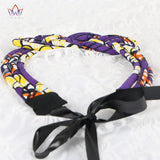 African Boho Necklace Multicolor Cotton Jewelry WYA031