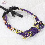 African Boho Necklace Multicolor Cotton Jewelry WYA031