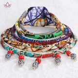 African Necklace Bib Summer Jewelry 100% Cotton