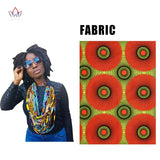 African Print Wax Fabric Necklace Multi-stranded Party Jewelry