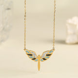 Angel Wings Pendant Titanium Steel Necklace Female Hot Selling