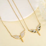 Angel Wings Pendant Titanium Steel Necklace Female Hot Selling