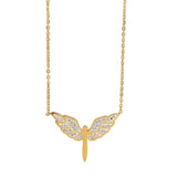 Angel Wings Pendant Titanium Steel Necklace Female Hot Selling
