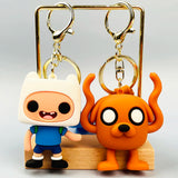 Adventure Keychain Finn Jack Doll Pendant Key Chain Funny Jewelry Kids Gift
