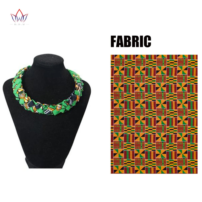 Ankara Necklace African Print Tribal Jewellery WYB151