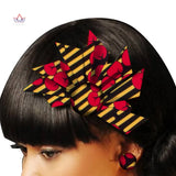 BRW Hand Dashiki Hair Clip Batik Mix Colors Boutique Hair Accessories