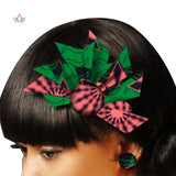 BRW Hand Dashiki Hair Clip Batik Mix Colors Boutique Hair Accessories
