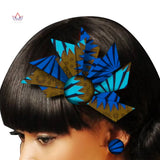 BRW Hand Dashiki Hair Clip Batik Mix Colors Boutique Hair Accessories