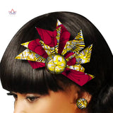 BRW Hand Dashiki Hair Clip Batik Mix Colors Boutique Hair Accessories