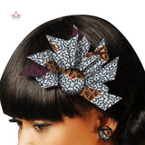 BRW Hand Dashiki Hair Clip Batik Mix Colors Boutique Hair Accessories