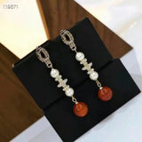 Statement Baroque Pearl Tassel Earrings