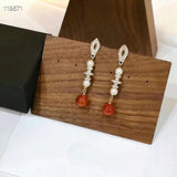 Statement Baroque Pearl Tassel Earrings