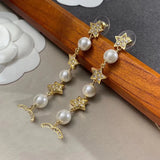 Statement Baroque Pearl Tassel Earrings