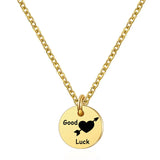 Golden Clavicle Chain Crystal Austrian Titanium Necklace