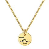 Golden Clavicle Chain Crystal Austrian Titanium Necklace